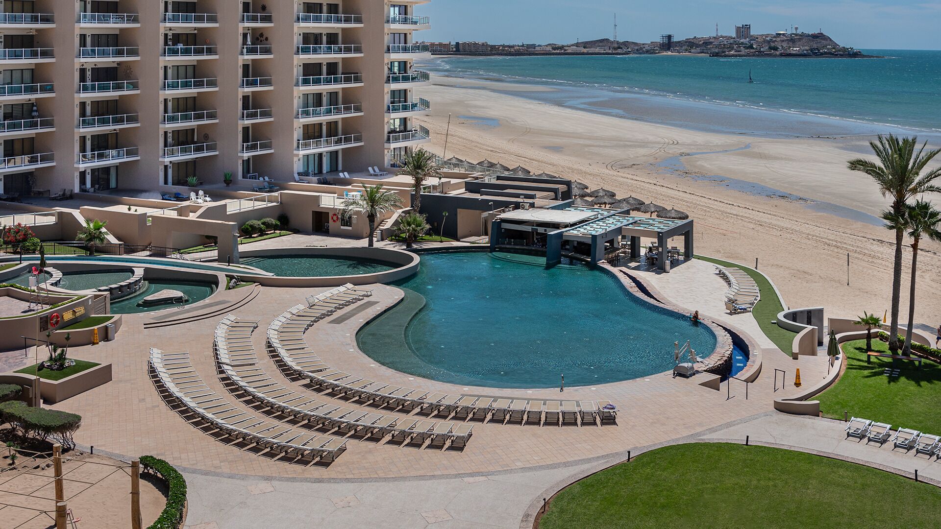 A heated pool