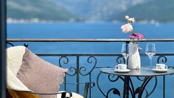 Premium-Penthouse, Meerblick | Terrasse/Patio