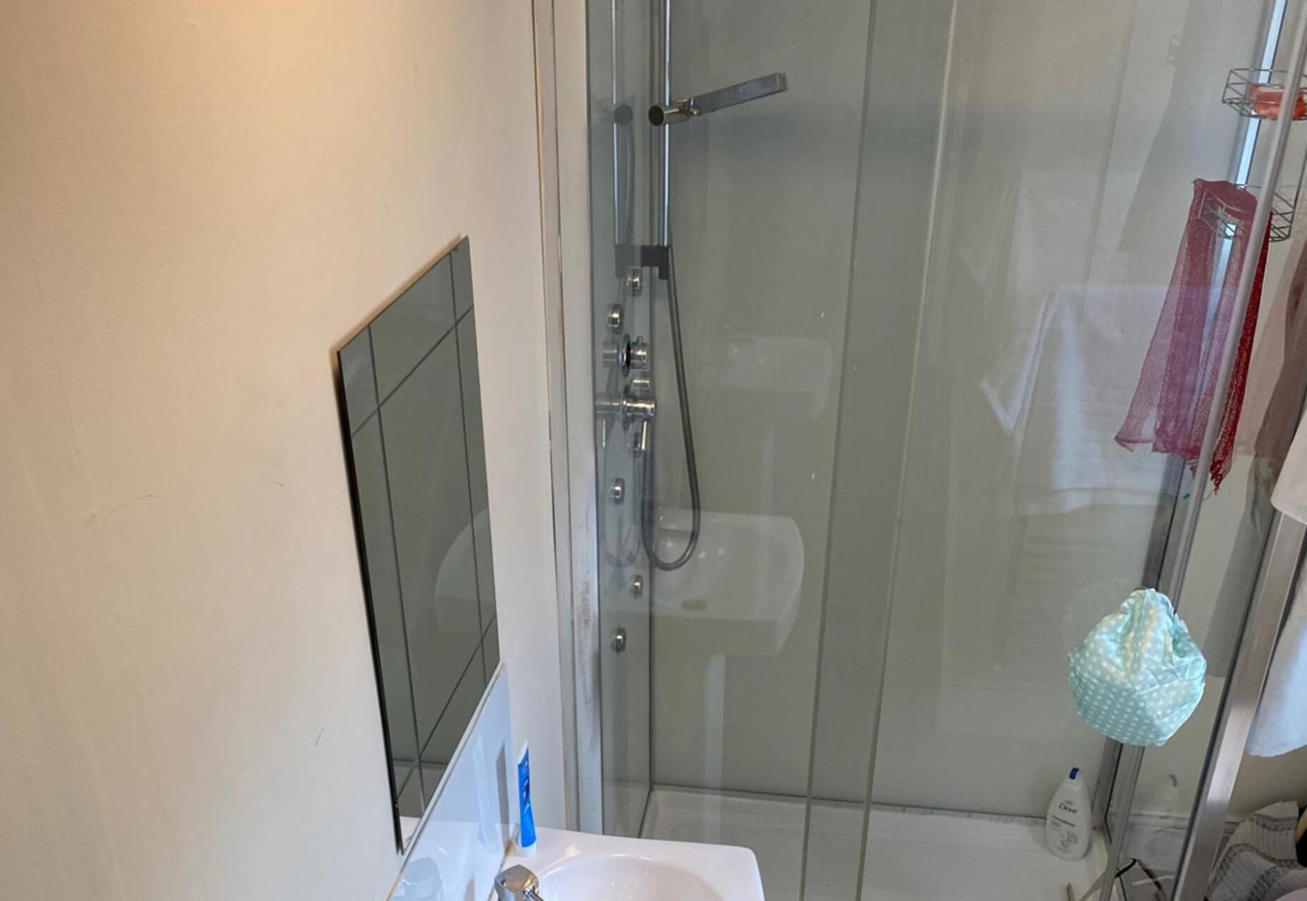 Bathtub dan shower terpisah dan bathtub besar