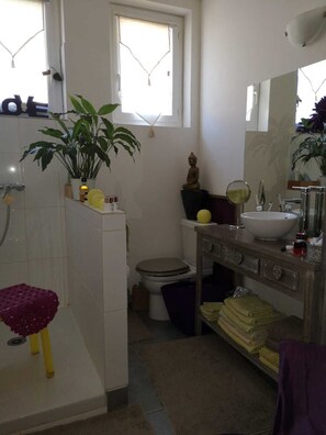 Bathroom - House in Provence-Occitania with green garden. Pets allowed. (Villeneuve-lès-Avignon)