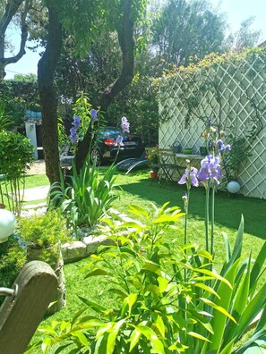 Property grounds - House in Provence-Occitania with green garden. Pets allowed. (Villeneuve-lès-Avignon)