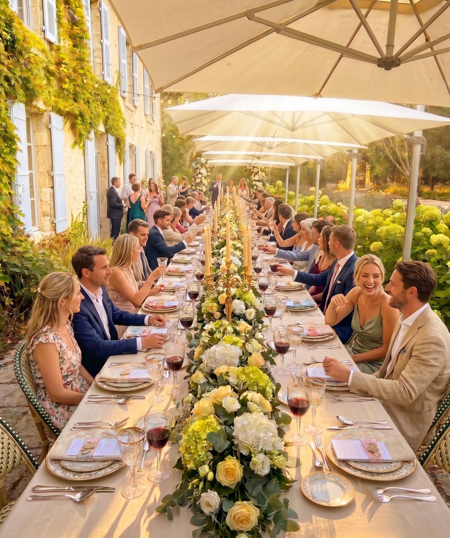 Espace banquet en plein air