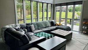 Living area - Modern Glass Retreat + Woodland View (Newburgh)