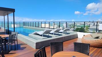 Basic Studio, Partial Sea View | Outdoor dining