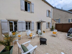 Terrace/patio - Charming cottage with sauna and panoramic view (Ray-sur-Saône)