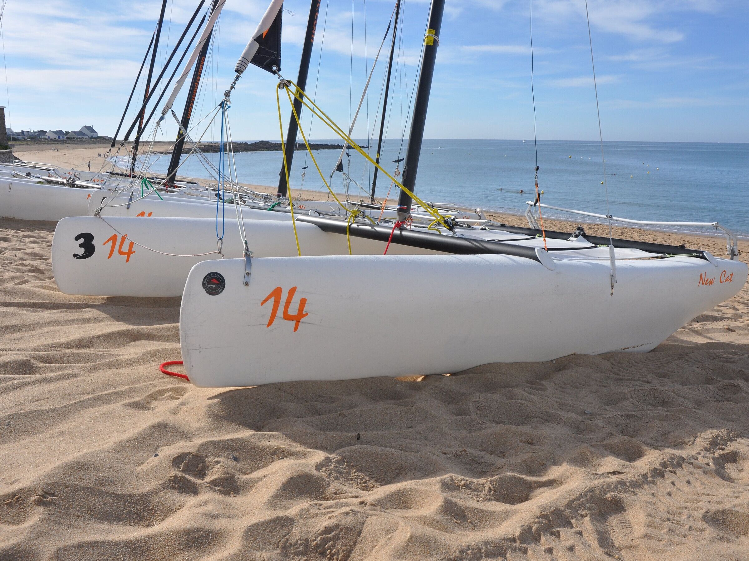 Vlak bij het strand