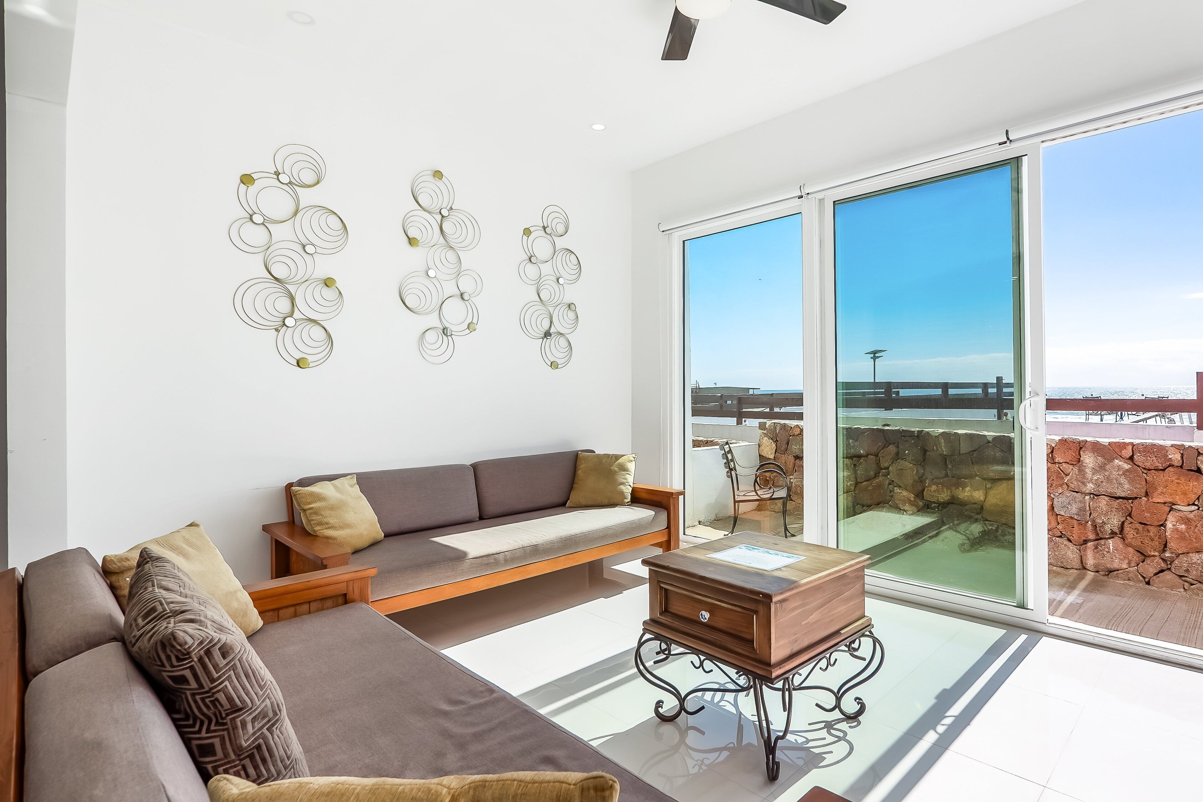 Ferienhaus, Mehrere Betten, Meerblick (Casa Roble 24 - Playa Arcangel) | Wohnbereich