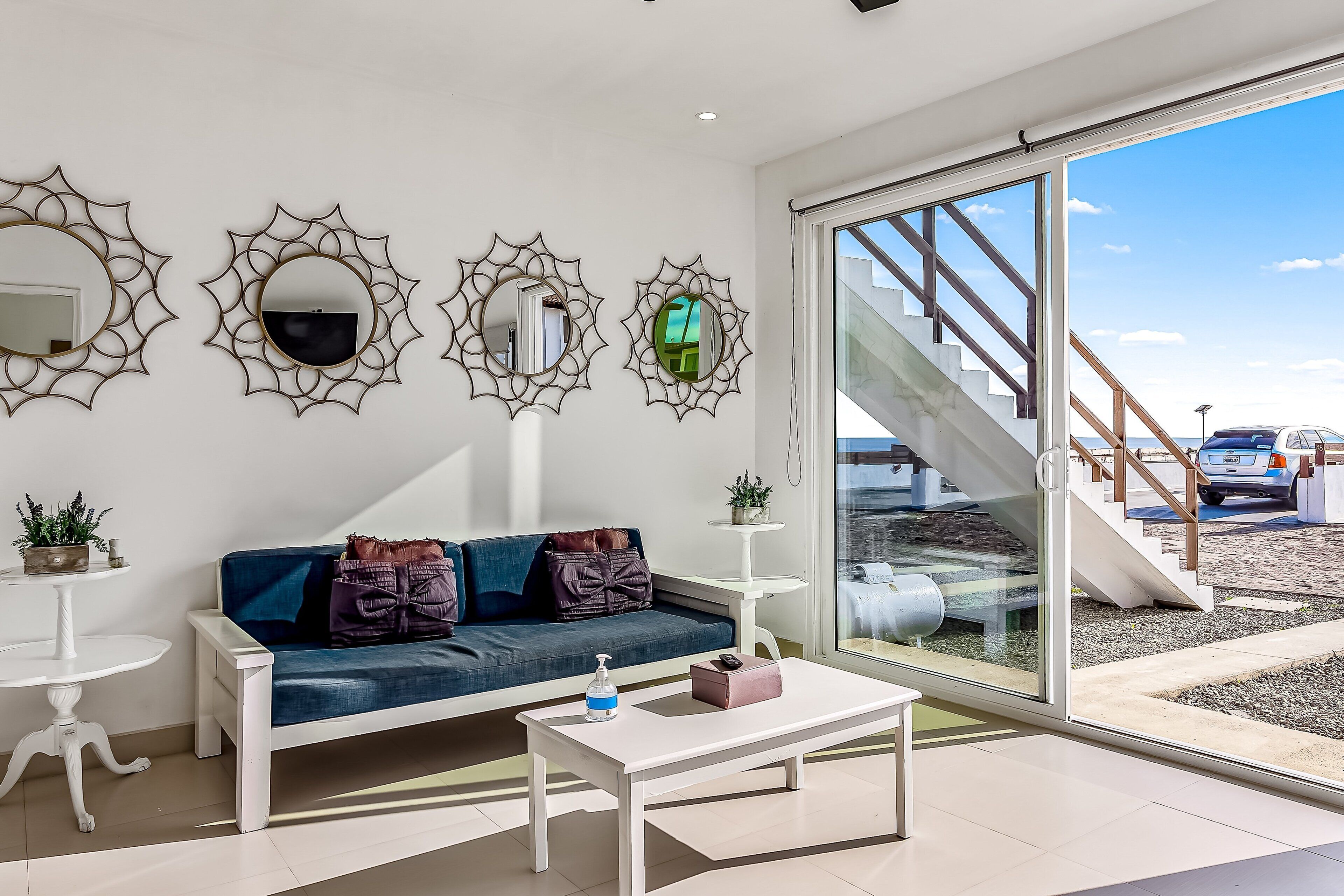 Hus, flere senger, delvis havutsikt (Casa Violeta 42 - Playa Arcangel) | Oppholdsområde