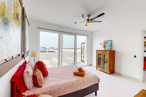 House, Multiple Beds, Kitchen, Partial Ocean View (Casa Merlot 41 - Playa Arcangel) | 3 bedrooms, individually decorated, individually furnished, bed sheets - Dog-friendly Villa With Heated Outdoor Pool, Hot Tub, Streaming, Partial Views (Playas de Rosarito)