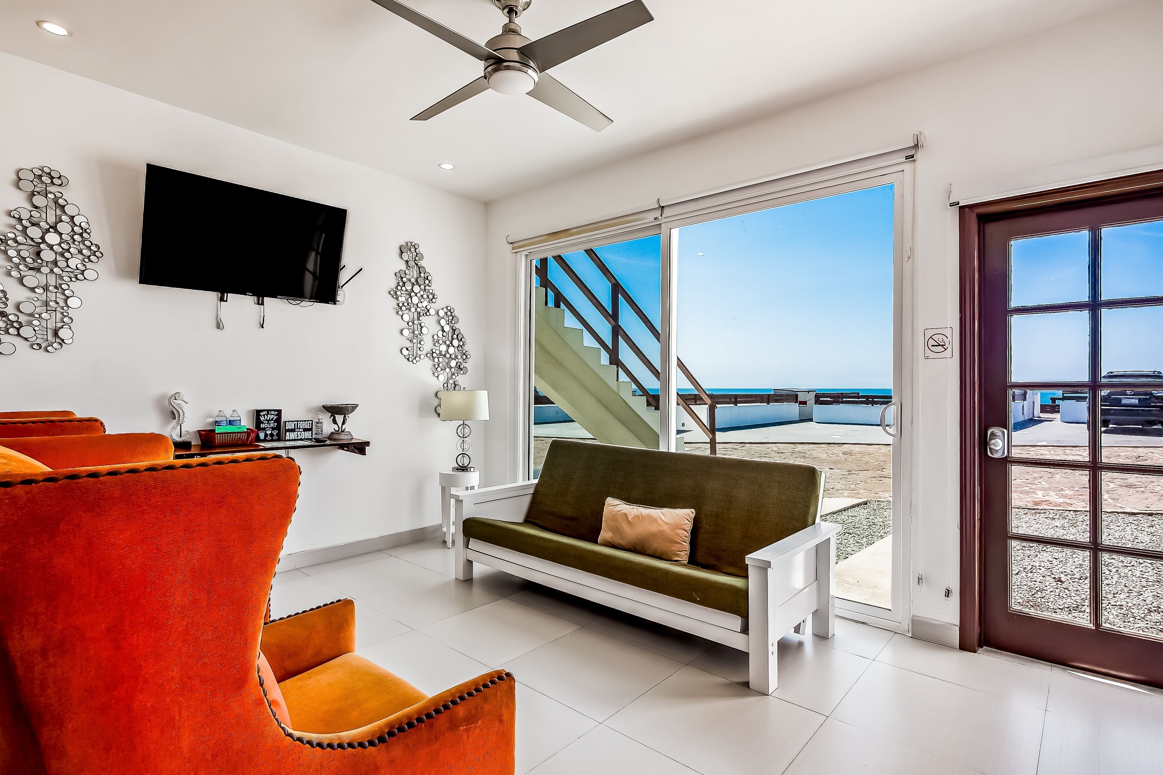 Villa, Multiple Beds, Kitchen, Partial Ocean View (Casa Borgoña 40 - Playa Arcangel) | Living area