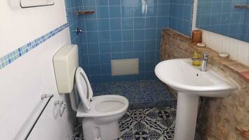 Camera Comfort con letto matrimoniale o 2 letti singoli | Bagno | Doccia, asciugacapelli, asciugamani, sapone