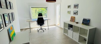 Contemporary hillside villa with sea view (3 kms)
