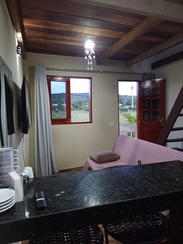 Adorable 1-bedroom chalet in enjoyable Pedro II for a relaxing stay