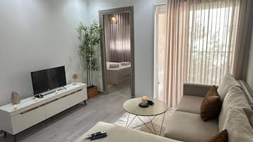 Apartment, 1 Bedroom, Accessible, Smoking | Living area