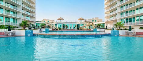 Indoor pool, outdoor pool