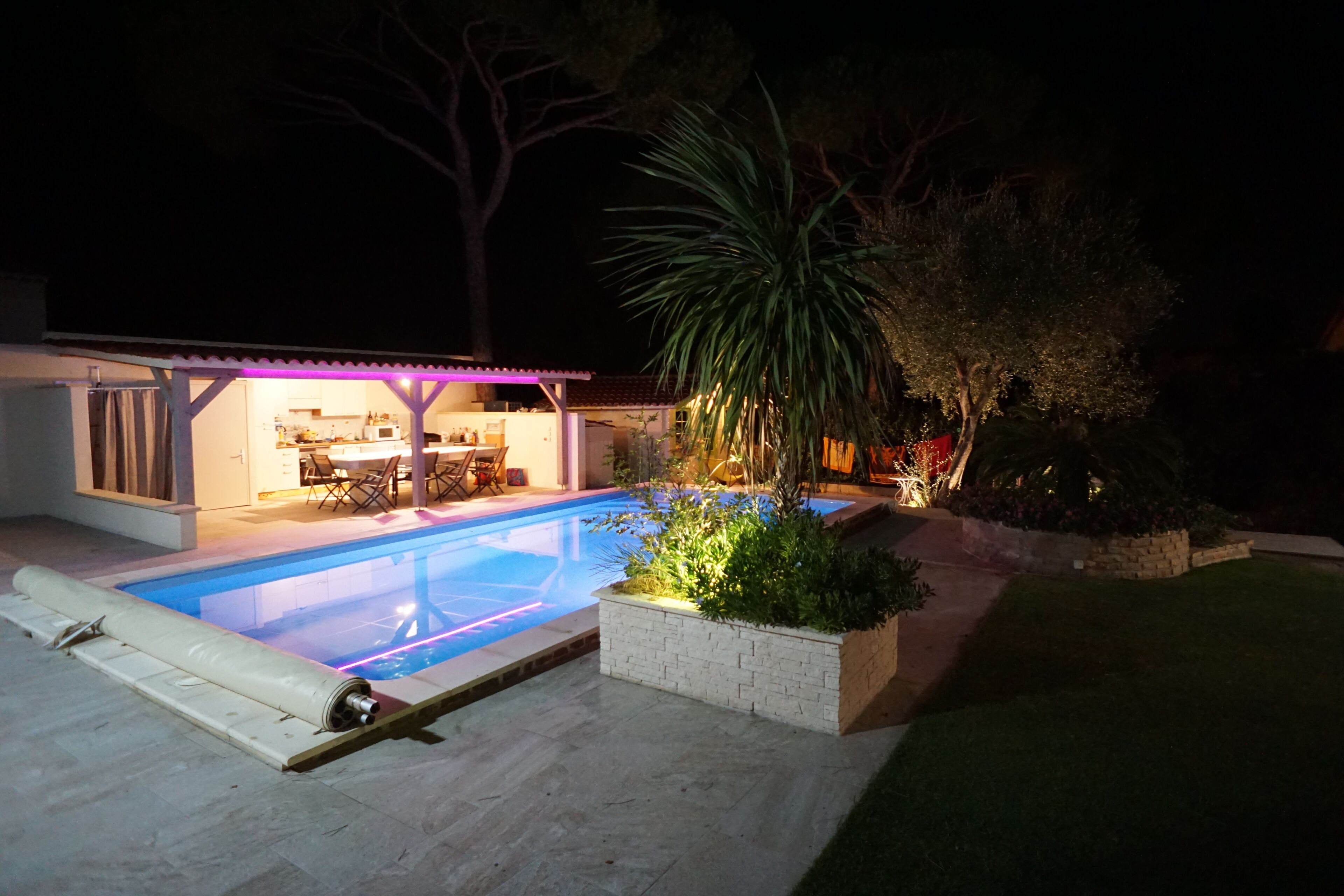 Piscine extérieure, piscine chauffée