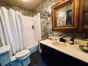 Ducha, bañera de hidromasaje, secador de pelo, bidet