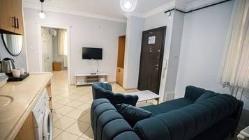Premium Apartment, Balcony | Living area