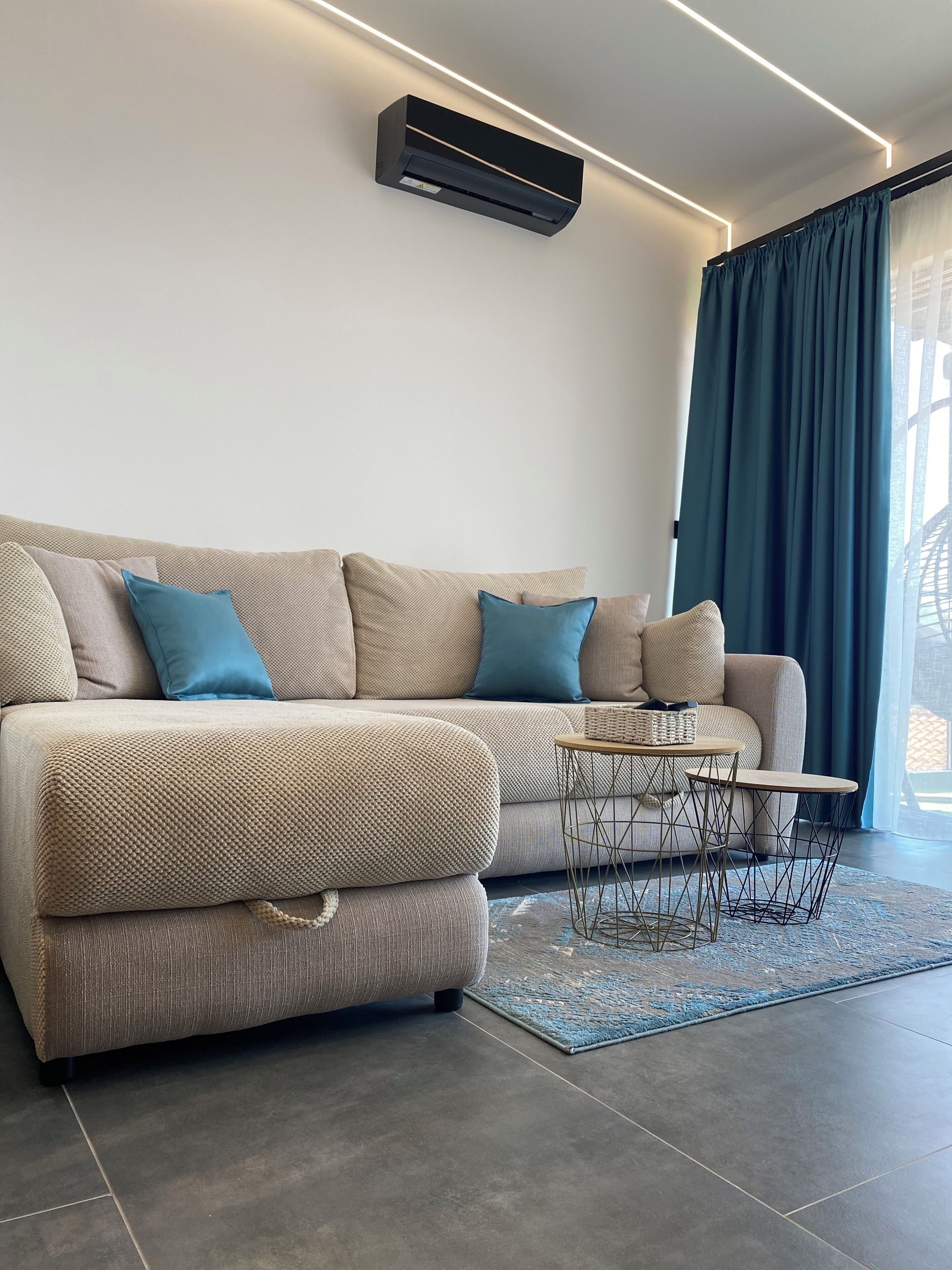 Appartement luxueux, vue sur la mer | Aire de séjour