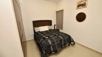 Blackout curtains, iron/ironing board, free WiFi