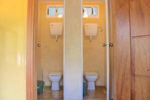 Towels, soap, toilet paper
