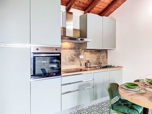Fridge, microwave, oven, cookware/dishes/utensils - The Greenhouse by Interhome (Menaggio)