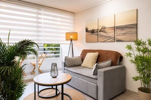 Apartamento | Cortinas opacas, tabla de planchar con plancha, wifi gratis