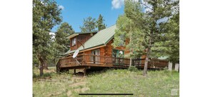 Exterior - NEW Aspen Tree Log Cabin with Hot Tub and Peak View (Florissant)