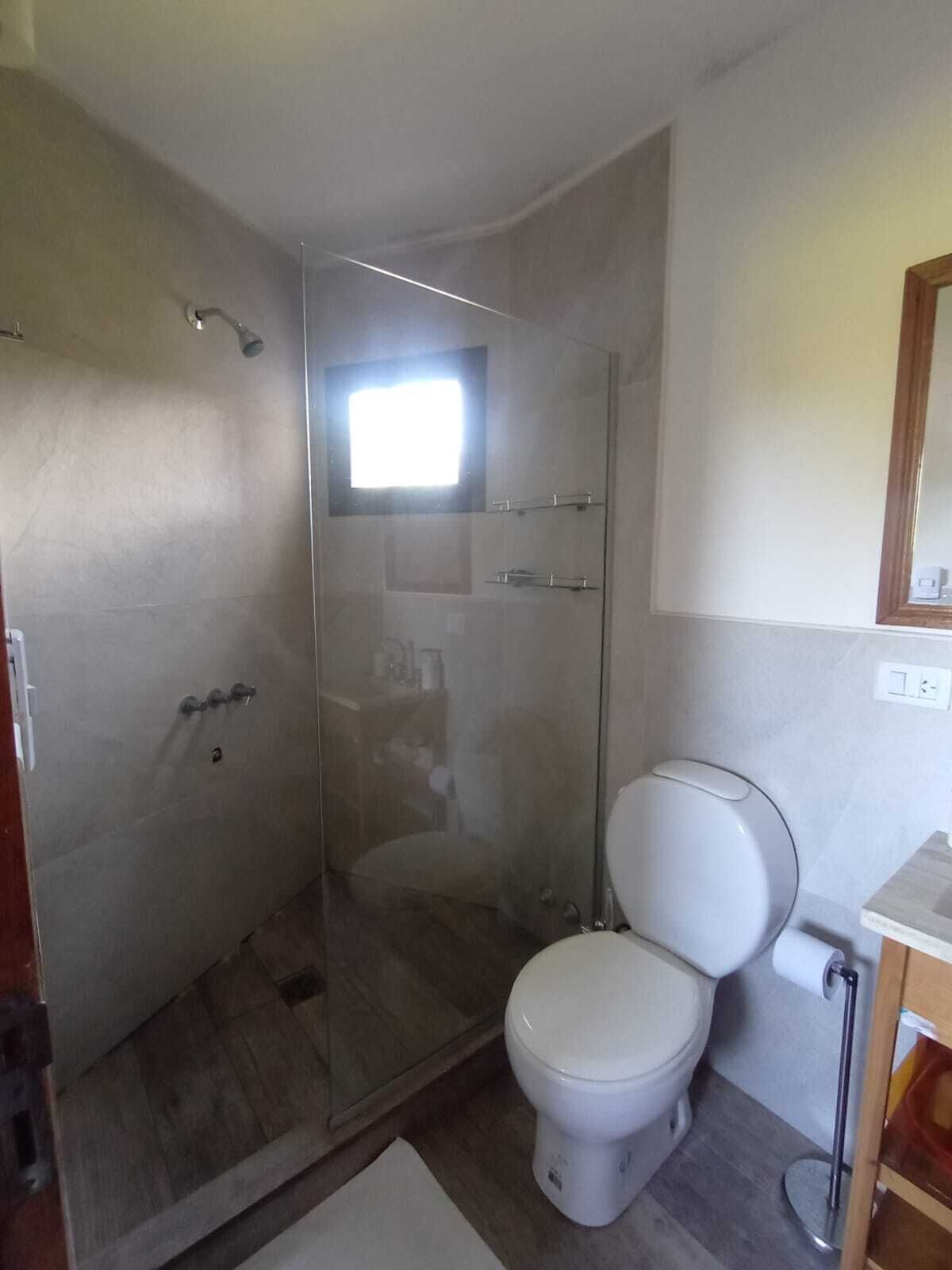 Cabin, Balcony, Park View | Bathroom | Shower, hair dryer, towels, soap