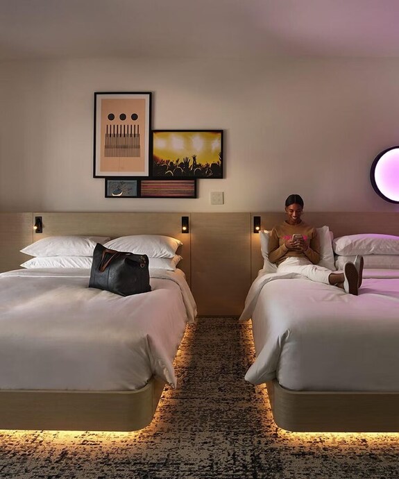 Two Queens Room | 4 Units | Reverb Hard Rock Downtown Atlanta - Atlanta, GA