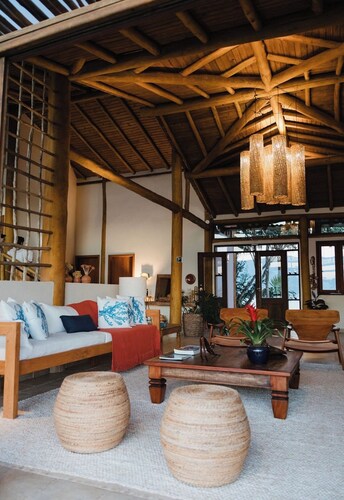 Luxury suite with a magnificent sunset view.