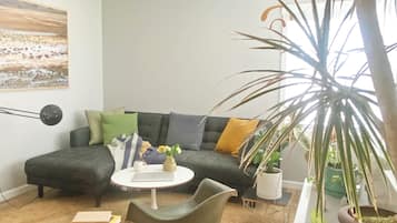 Smart TV, books, music library, stereo