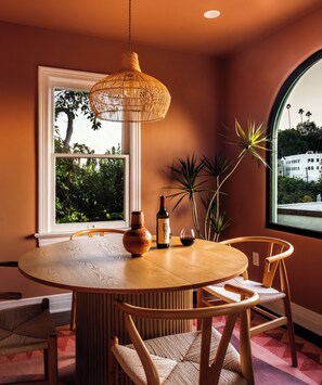 Dining - Prime Silver Lake Art-Filled Bungalow • Patio + Sunset Views of Hollywood Sign (Los Angeles)