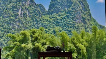 Suite Familiale, climatisation, vue montagne | Vue de la chambre