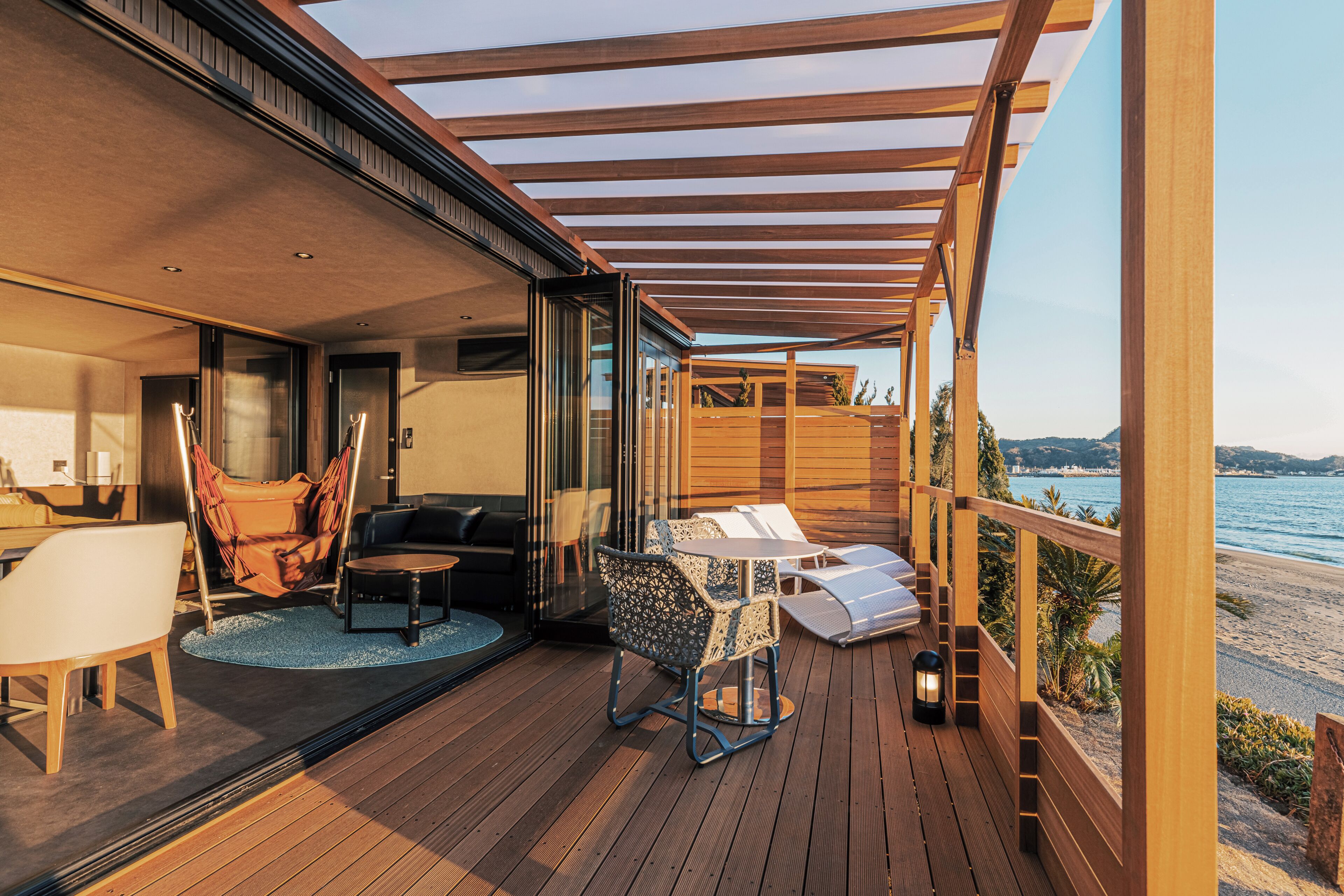 Luxury Triple Room, Balcony, Sea View | Outdoor dining