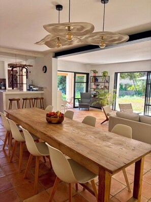 Dining - Villa with private pool and garden in a quiet location St Paul de Vence 4 stars (Saint-Paul-de-Vence)