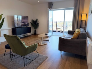Apartment, 1 Bedroom, Accessible, Smoking | Living room - Charming Cozy One-bedroom Apartment With Ps5 (Birmingham)