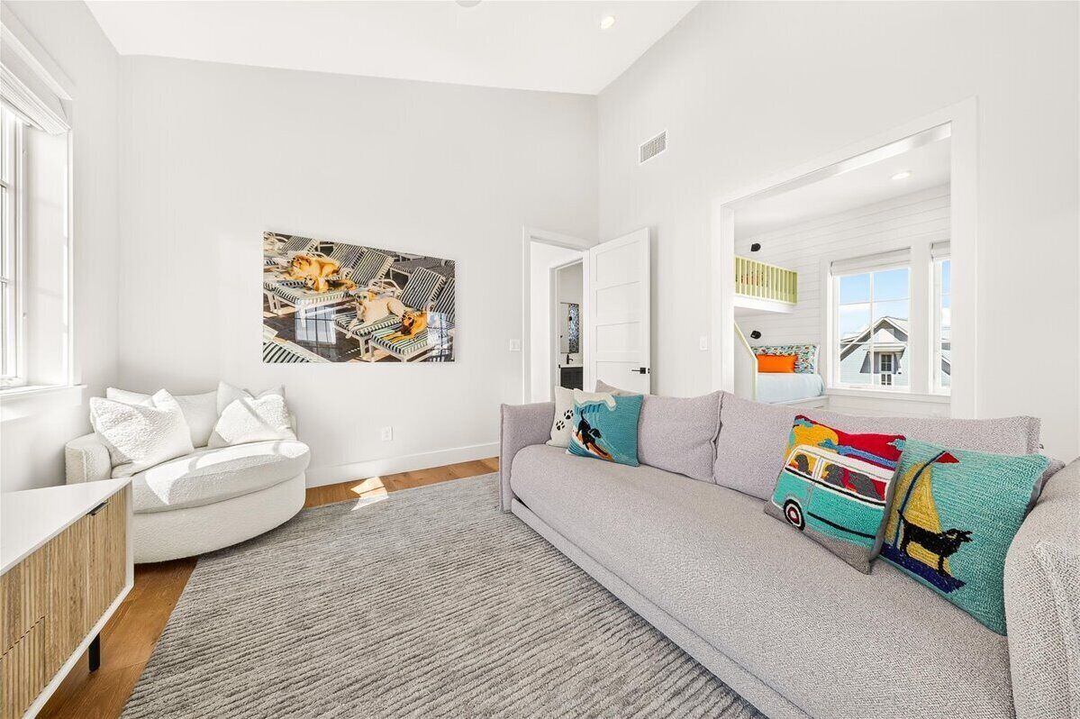 Living Room, 3rd Floor - With sofa bed.