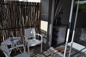 Kamer, 1 slaapkamer, roken, terras | Balkon