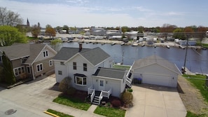 Exterior - Waterfront, Serene 4-Bedroom House on Ahnapee River with Boat Dock/Slip (Algoma)