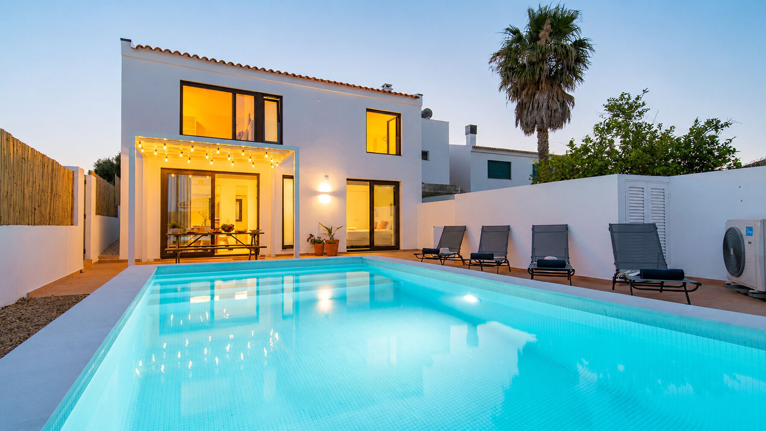 A heated pool