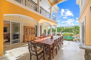 House, 4 Bedrooms, Smoking, Hot Tub | Outdoor dining - Villa Indijo - Luxury Sea-view Villa (Jan Thiel)