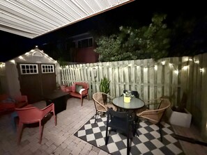Outdoor dining - Relaxing Coastal Escape Steps from Beach with Private Patio (Cape Canaveral)