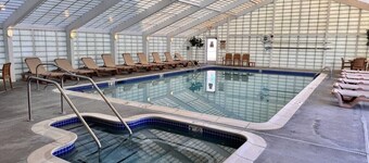 1BR + 2 Full Baths Sleeps 6 | Wooded View Balcony | Indoor Pool | Rivergreen