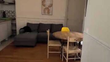 Apartment | Living area | Fireplace