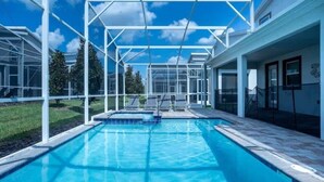 Pool - 8BR Villa with Pool, Spa, Theater & Game Room (champions gate)