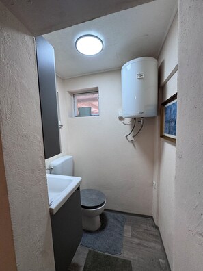Shower, hair dryer, towels, soap - Charming Modern Cozy Apartment with AC in peaceful Oplotnica (Oplotnica)