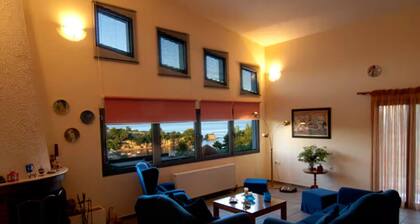 Modern Beachfront Villa ideal for large groups, in North Evia, Kotsikia Beach