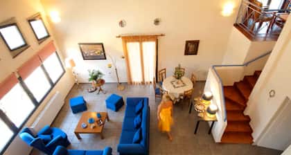 Modern Beachfront Villa ideal for large groups, in North Evia, Kotsikia Beach
