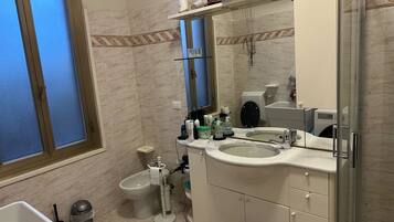 Dusche, Haartrockner, Bidet, Handtücher